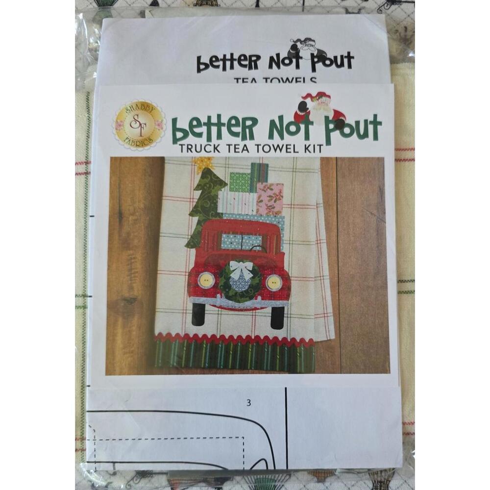 DIY Truck Tea Towels Christmas Theme